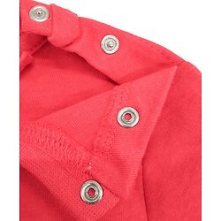 Babyhug Half Sleeves Tee Say Cheese Print - Red