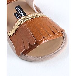 Cute Walk by Babyhug Sandal Style Booties - Rose Gold