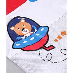 Babyhug Half Sleeves Printed Tee - Red