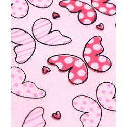 Babyhug Half Sleeves Vests Butterfly Print Pack of 2 - Red and Pink