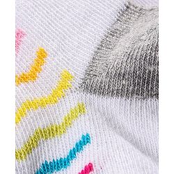 Cute Walk by Babyhug Anti Bacterial Ankle Length Socks Pack of 2 Striped - Multicolor