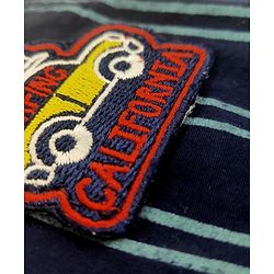 Babyhug Full Sleeves Shirt Striped - Navy