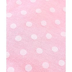 Babyhug Full Sleeves Sleep Suit Minnie Mouse Patch - Pink