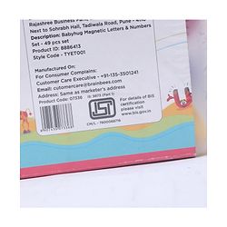 Babyhug Magnetic Letter & Numbers 49 pieces Set Without Board