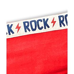 Babyhug Full Length Lounge Pant Rock Print - Red