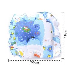 Babyhug Cotton Jumbo Semi Circular Pillow - Blue(Print May Vary)