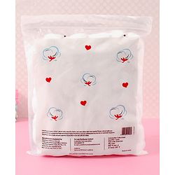 Babyhug 100% Pure Cotton Balls Soft & Gentle for Baby Care 140 Pieces (100g) | Highly Absorbent | Baby Care | First-Aid | Makeup