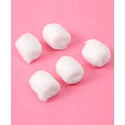 Babyhug 100% Pure Cotton Balls Soft & Gentle for Baby Care 140 Pieces (100g) | Highly Absorbent | Baby Care | First-Aid | Makeup