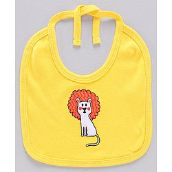 Babyhug 100%Cotton Clothing Gift Set Lion Print Pack of 9 - White Yellow