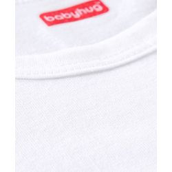 Babyhug 100% Cotton Solid Vests Pack of 3 - White