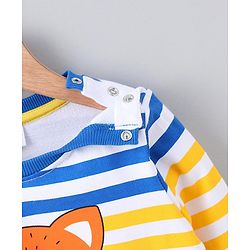 Babyhug Full Sleeves Sweatshirt Stripes - Multicolor