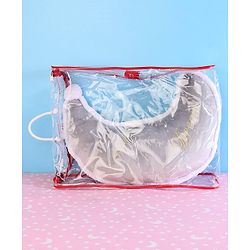 Babyhug Moon Shaped Plush Cushion - Grey
