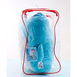 Babyhug Penguin Shaped Premium Plush Cushion - Blue