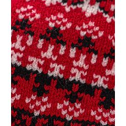Babyhug Woolen Cap, Mittens and Scarf Red - Cap Diameter 9. 5 cm
