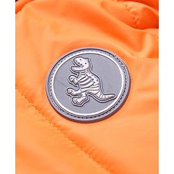 Babyhug Full Sleeves Hooded Padded Jacket - Orange