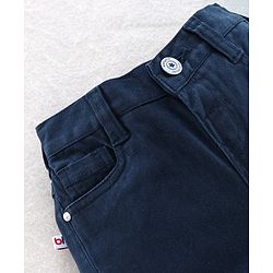 Babyhug Bermuda Shorts - Navy Blue