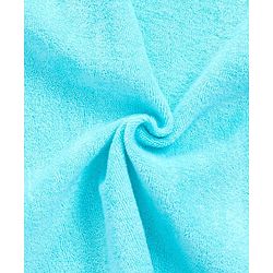 Babyhug Full Sleeves Bathrobe With Hood Penguin Embroidery - Blue
