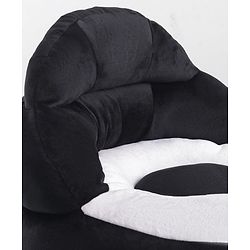 Babyhug Panda Shaped Soft Seat - Black And White