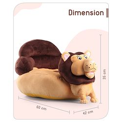 Babyhug Lion Shaped Soft Seat - (Color May Vary)