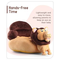 Babyhug Lion Shaped Soft Seat - (Color May Vary)
