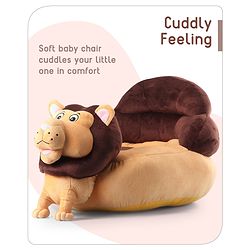 Babyhug Lion Shaped Soft Seat - (Color May Vary)