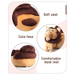 Babyhug Lion Shaped Soft Seat - (Color May Vary)