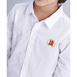 Babyhug Sleeveless Pullover Sweater Number Patch - Blue