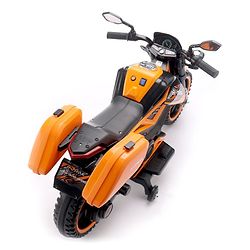Babyhug KTM Battery Operated Ride On Bike With Music & Lights - Orange| With Music & Lights| Pre-loaded Music with USB & AUX| Easy to Assemble| Comfortable Seat| Easy to Operate| Rechargeable Battery