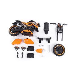 Babyhug KTM Battery Operated Ride On Bike With Music & Lights - Orange| With Music & Lights| Pre-loaded Music with USB & AUX| Easy to Assemble| Comfortable Seat| Easy to Operate| Rechargeable Battery