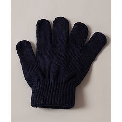 Babyhug Woollen Cap Gloves and Muffler Set Blue - Diameter 12 cm
