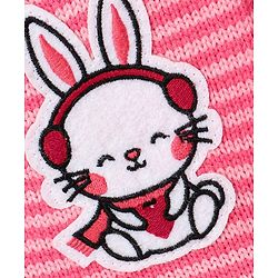Babyhug Full Sleeves Sweater Striped - Pink