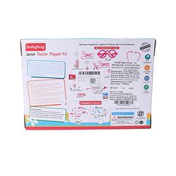 Babyhug Junior Doctor Play Set 15 Pieces - Pink | Pretend Care & Social Play | Inspires Empathy &  Imaginative Role-Play | BIS Certified