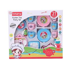 Babyhug Kitchen Tea Party Toy Set of 31 - Pink