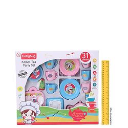 Babyhug Kitchen Tea Party Toy Set of 31 - Pink