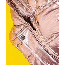 Babyhug Full Sleeves Hooded Padded Jacket - Pink