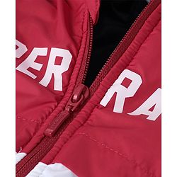 Babyhug Full Sleeve Hoodie Colorblock with HD Print - Red White