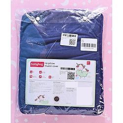 Babyhug Cotton Head Shaping 1 Kg Mustard Seeds/Rai Pillow Car Print - Navy Blue