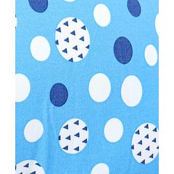 Babyhug 100% Cotton Feeding Pillow with Nursing Cape Polka Dots - Blue