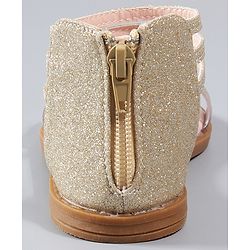 Cute Walk by Babyhug Shimmery Sandals - Silver