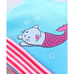 Babyhug 100% Cotton Cap with Knot - Blue
