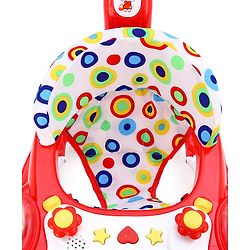 Babyhug Rabit Walker cum Rocker With Parental Push Handle - Red (Seat Print & Color May Vary)