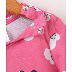 Babyhug Full Sleeves Sweatshirt Minnie Mouse Print - Pink