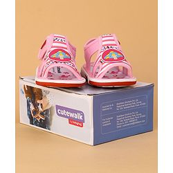 Cute Walk by Babyhug Sandals Mushroom Patch - Pink
