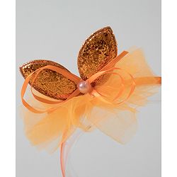 Babyhug Hair Band Bow Applique - Orange