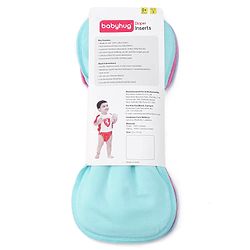 Babyhug Cotton Cloth Nappy Inserts Pack of 3 - Multicolor