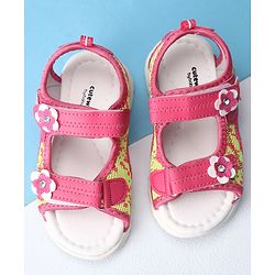 Cute Walk by Babyhug Sandals With Dual Velcro Closure - Fuchsia