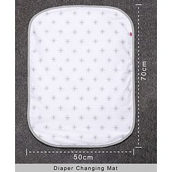 Babyhug Cotton Diaper Changing Mat Small - Grey