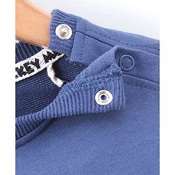 Babyhug Full Sleeve Sweatshirt Mickey Mouse Print - Navy