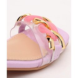 Cute Walk by Babyhug Party Wear Sandals - Purple