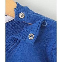 Babyhug Full Sleeves Sweatshirt Animal Print - Blue